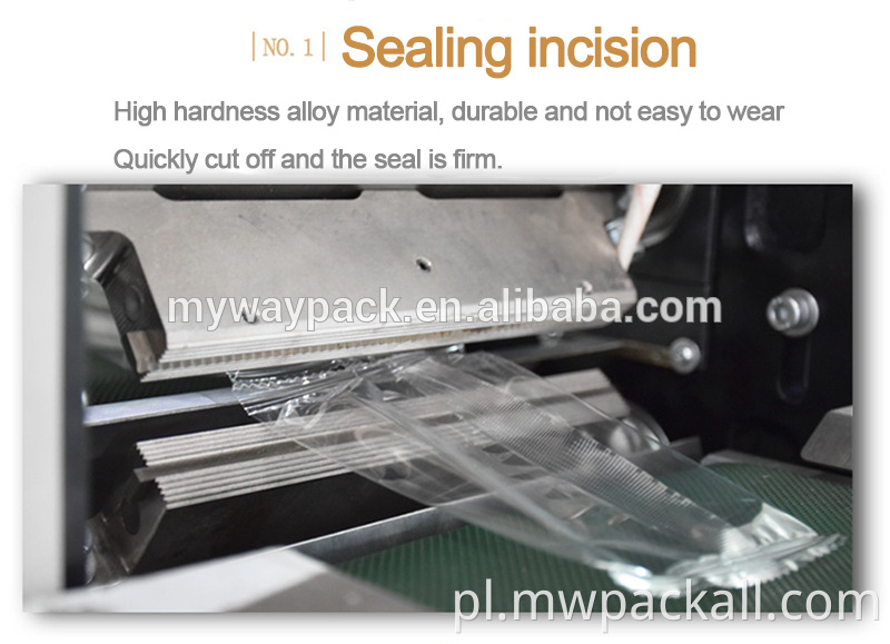 Ciastka maszyna do pakowania poduszki wielofunkcyjna automatyczna pozioma poduszka sprzętowa maszyna do pakowania chleba